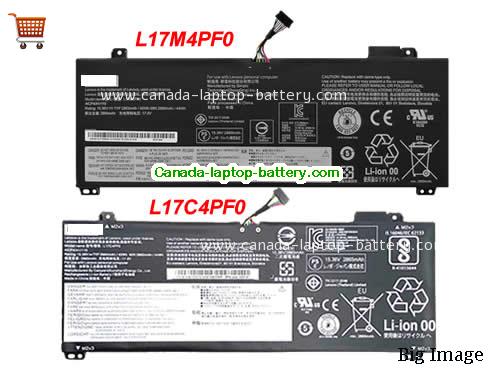 Genuine LENOVO 4ICP441110 Battery 2965mAh, 45Wh , 15.36V, Black , Li-Polymer