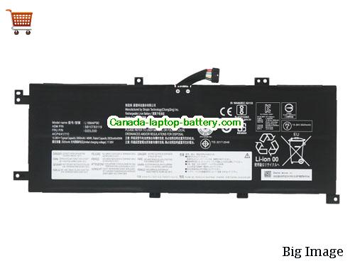 Genuine LENOVO ThinkPad L13 Yoga Gen 2 20VK004AGM Battery 2985mAh, 46Wh , 15.36V, Black , Li-Polymer