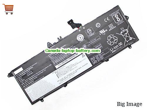Genuine LENOVO ThinkPad T490s 20NX002LUS Battery 4922mAh, 57Wh , 11.58V, Black , Li-Polymer