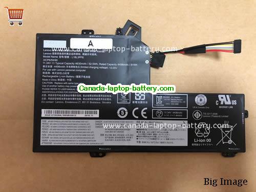 Canada Lenovo L18L3PF6 Battery 3ICP6/55/90 Li-Polymer 11.34V 4630Mah