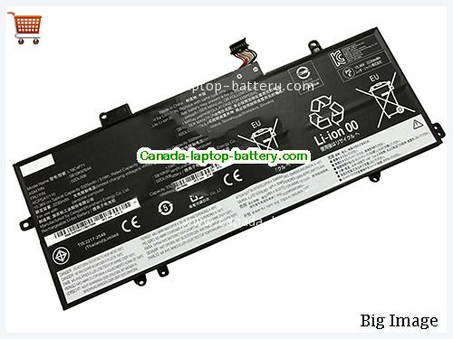 Genuine LENOVO ThinkPad X1 Yoga 2019-20QGS00A00 Battery 3312mAh, 51Wh , 15.4V, Black , Li-Polymer