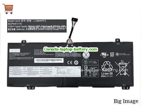 Canada Genuine Lenovo L18M4PF3 Battery 4ICP4/41/110 Li-Polymer 45Wh Rechargerable