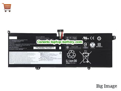 Genuine LENOVO Yoga C940-14IIL Battery 7820mAh, 60Wh , 7.68V, Black , Li-Polymer