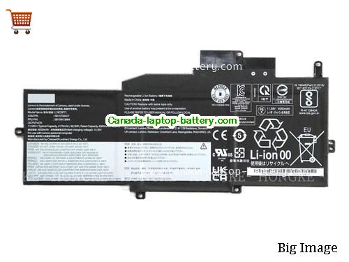 Genuine LENOVO ThinkPad X1 Nano Gen 1-20UQ0012AU Battery 4170mAh, 48.2Wh , 11.58V, Black , Li-Polymer