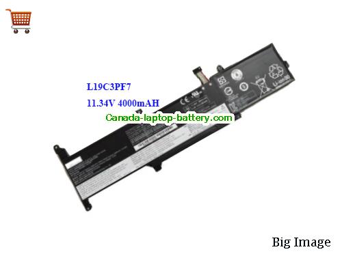 LENOVO L19C3PF7 Replacement Laptop Battery 4000mAh, 45Wh  11.34V Black Li-Polymer