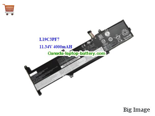 LENOVO L19C3PF7 Replacement Laptop Battery 4000mAh, 45Wh  11.34V Black Li-Polymer