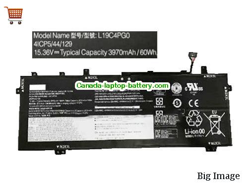 Canada Genuine Lenovo L19C4PG0 Battery SB10V26972 Li-Polymer Rechargeable 60Wh