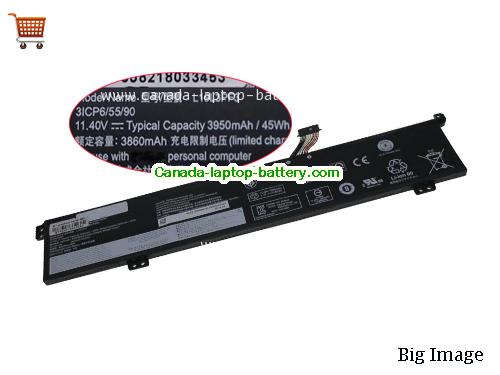 LENOVO L19M3PD9 Replacement Laptop Battery 3950mAh, 45Wh  11.4V Black Li-Polymer