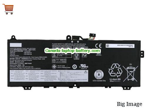 Genuine LENOVO IdeaPad Flex 5 1470 Battery 6624mAh, 51Wh , 7.7V, Black , Li-Polymer