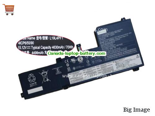 LENOVO L19L4PF1 Replacement Laptop Battery 4670mAh, 70Wh  15V  Li-Polymer