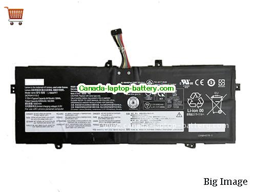 Genuine LENOVO YOGA 13S 2021 Battery 6476mAh, 50Wh , 7.72V, Black , Li-Polymer