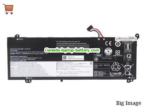Genuine LENOVO L20D4PDB Battery 3907mAh, 60Wh , 15.36V, Black , Li-Polymer