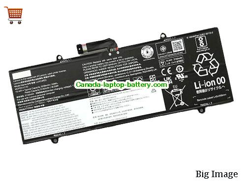 Genuine LENOVO IdeaPad Duet 5 12IRU8 83B3002VIV Battery 3239mAh, 50Wh , 15.44V, Black , Li-Polymer