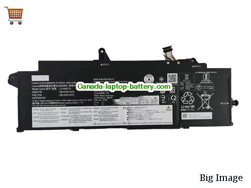 Genuine LENOVO ThinkPad X13 Gen 3 Battery 3711mAh, 57Wh , 15.36V, Black , Li-ion