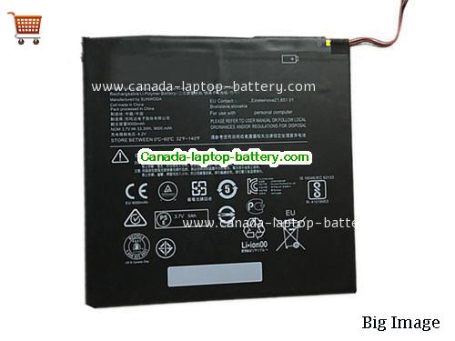 Genuine LENOVO 5B10L60476 Battery 9000mAh, 33Wh , 3.7V, Black , Li-ion