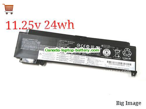 Genuine LENOVO ThinkPad T470s 20JS001HUS Battery 2065mAh, 25Wh , 11.4V, Black , Li-ion