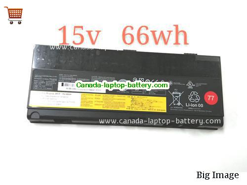 Genuine LENOVO 00NY490 Battery 4400mAh, 66Wh , 15V, Black , Li-ion