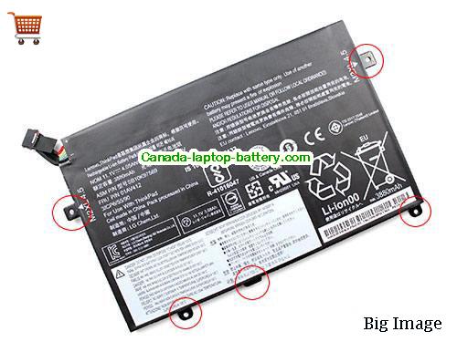 Canada Genuine Sb10K97569 Battery for Lenovo 01AV421 Rechargeable Li-ion 11.1v 45Wh