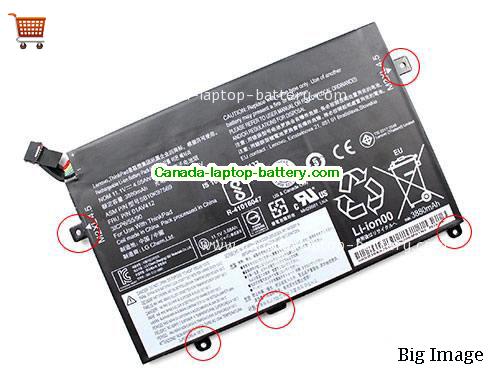 Genuine LENOVO 3ICP6/55/90 Battery 3880mAh, 45Wh , 4.05Ah, 11.1V, Black , Li-Polymer