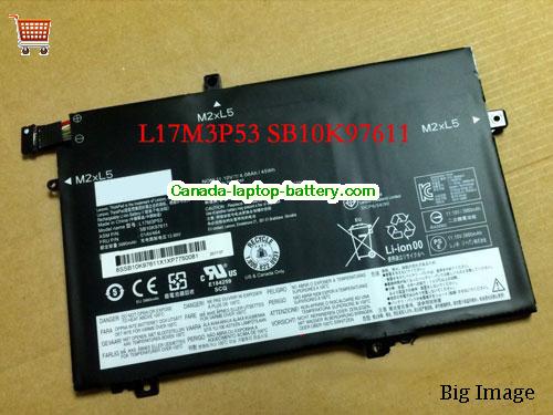 Genuine LENOVO SB10K97613 Battery 4080mAh, 11.1V, Black , Li-Polymer