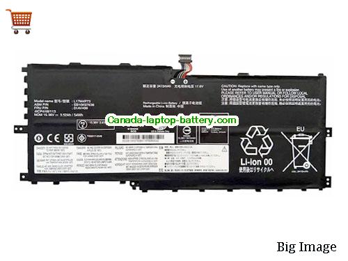 Genuine LENOVO 01AV499 Battery 3520mAh, 54Wh , 15.36V, Black , Li-Polymer