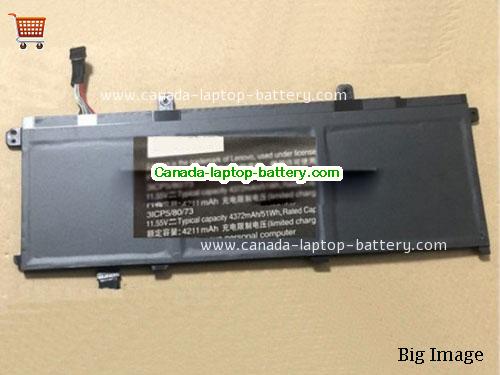 Genuine LENOVO L18L3P73 Battery 4345mAh, 51Wh , 11.52V, Black , Li-Polymer