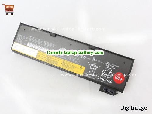 Genuine LENOVO ThinkPad X270 20HN002 Battery 48Wh, 4.4Ah, 10.8V, Black , Li-ion