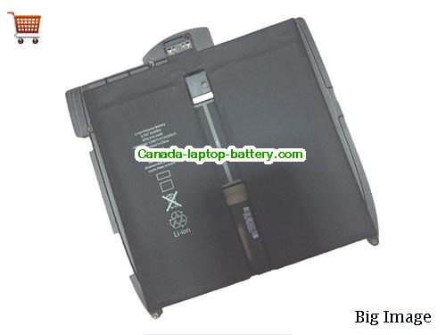 APPLE IPAD A1219 Replacement Laptop Battery 6600mAh, 24.8Wh  3.75V Black Li-Polymer