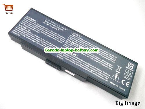 MITAC BP-8089X Replacement Laptop Battery 6600mAh 11.1V Black Li-ion