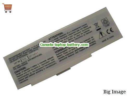 Canada Replacement Laptop Battery for   White, 6600mAh 11.1V