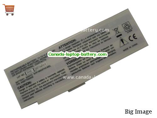 MITAC 442677000007 Replacement Laptop Battery 6600mAh 11.1V White Li-ion