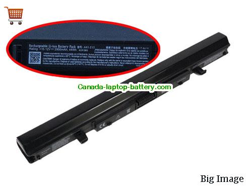 Canada Original Laptop Battery for  MEDION Erazer P6689, Akoya E6432, P6670, A41-E15,  Black, 2950mAh, 44Wh  15.12V