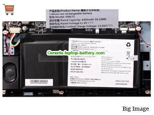 Genuine MECHREVO S1 Pro Battery 4400mAh, 50.16Wh , 11.4V, Black , Li-Polymer