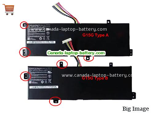 Canada Genuine G15G Battery for MACHENIKE F117-V VA VB VD VC Series 11.4v 60Wh