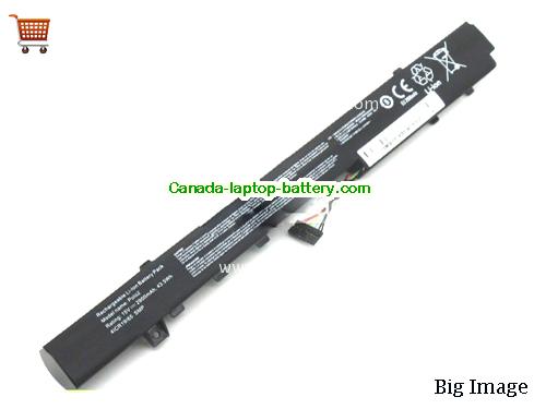 Canada Original Laptop Battery for  PEAQ PEAQ PNB P2015, PEAQ PNB P2015-I5N1, PEAQ PNB P2015-I7N1,  Black, 2900mAh 15V