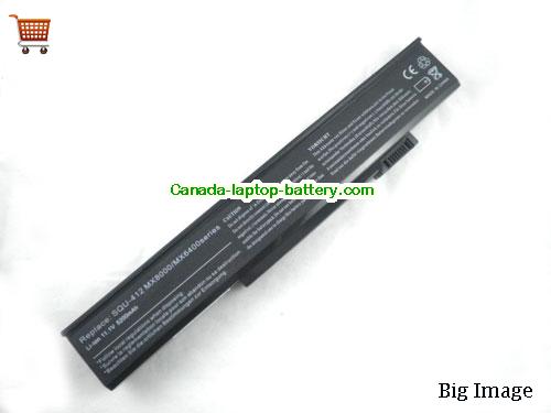 MEDION MX6400 Series Replacement Laptop Battery 5200mAh 11.1V Black Li-ion