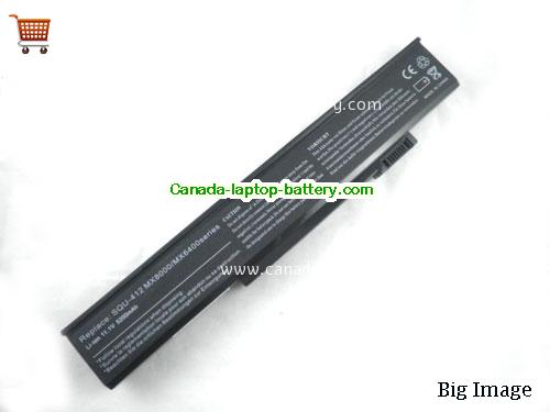 MEDION MD96015 Series Replacement Laptop Battery 5200mAh 11.1V Black Li-ion