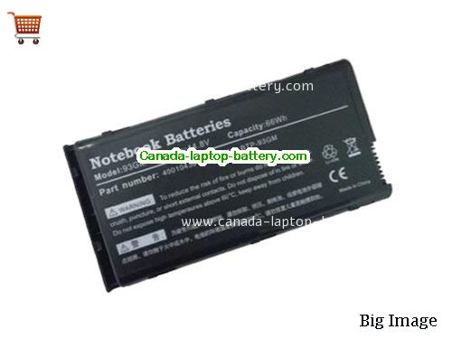 MEDION wim 2050m Replacement Laptop Battery 66Wh 14.8V Black Li-ion