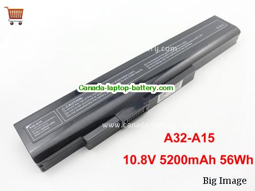 MEDION E6228 Replacement Laptop Battery 5200mAh, 56Wh  10.8V Black Li-ion