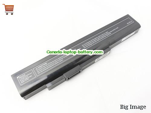 MSI CX640MX Replacement Laptop Battery 4400mAh, 63Wh  14.4V Black Li-ion
