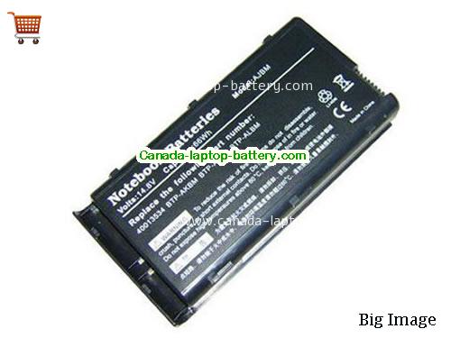 MEDION BTP-AJBM Replacement Laptop Battery 4400mAh 14.8V Black Li-ion