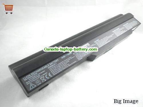 MEDION BP4S3P2200 Replacement Laptop Battery 6600mAh 14.8V Black Li-ion
