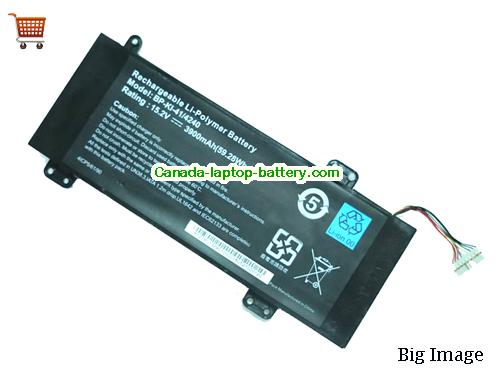 Genuine MSI BP-KI-41/4240 Battery 3900mAh, 59.28Wh , 15.2V, Black , Li-Polymer