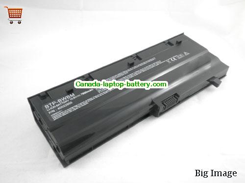 MEDION BTP-C1BM Replacement Laptop Battery 6600mAh 10.8V Black Li-ion