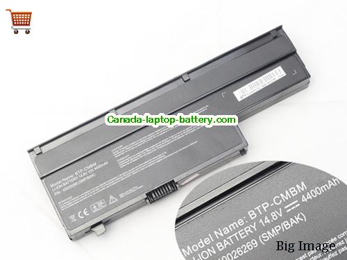 MEDION AKOYA P6613 Series Replacement Laptop Battery 4400mAh 14.8V Black Li-ion