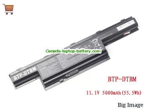 Genuine MEDION BTP-DSBM Battery 5000mAh, 55.5Wh , 11.1V, Black , Li-ion