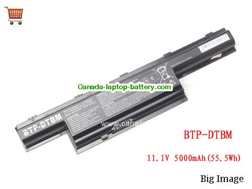 Genuine MEDION BTPDTBM Battery 5000mAh, 55.5Wh , 11.1V, Black , Li-ion