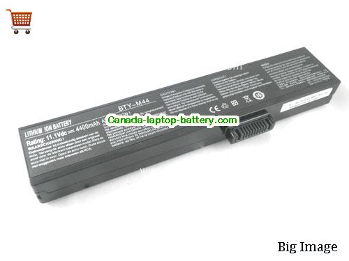 Canada Genuine BTY-M44 Battery for MSI VR420 PR420 PR400 MS1421 Laptop 4400mAh