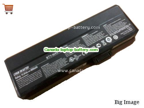 MSI MS-1422 Replacement Laptop Battery 8800mAh 11.1V Black Li-ion