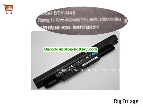 Genuine MSI X460-032NL Battery 4200mAh, 46Wh , 11.1V, Black , Li-ion